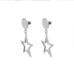 star earrings silver